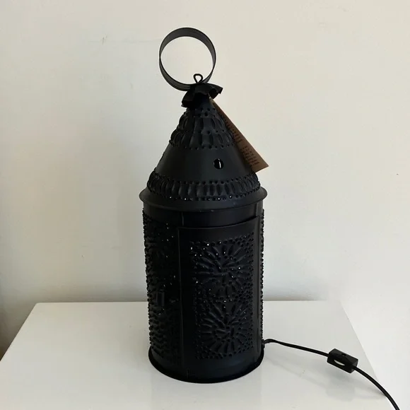 1960’s Black Revere Tin Punched Lantern