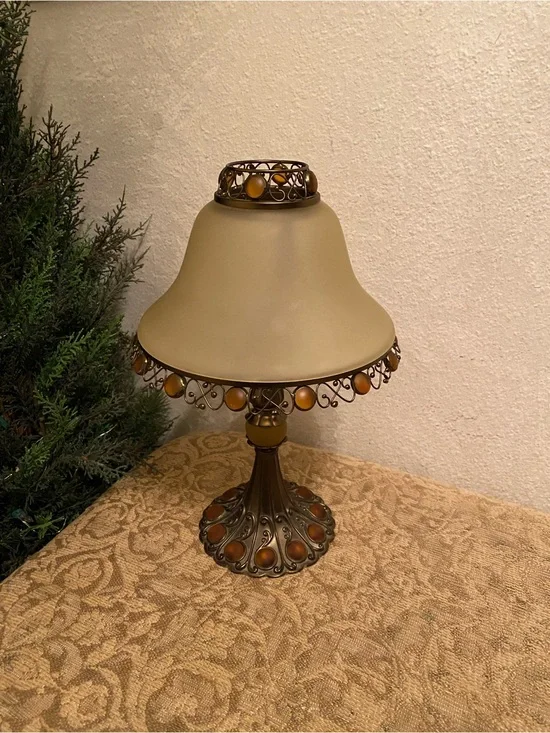 PartyLite Vintage Paris Retro Lamp Votive Tea Light Holder