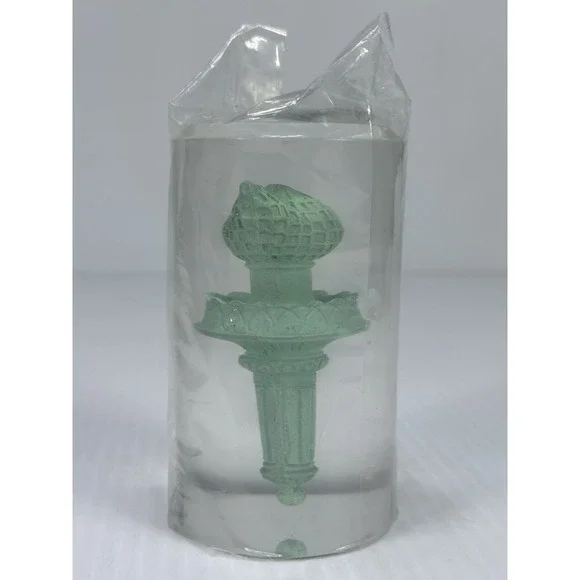 Statue of Liberty Anniversary Lady Liberty's Torch Lucite Authentic Materials