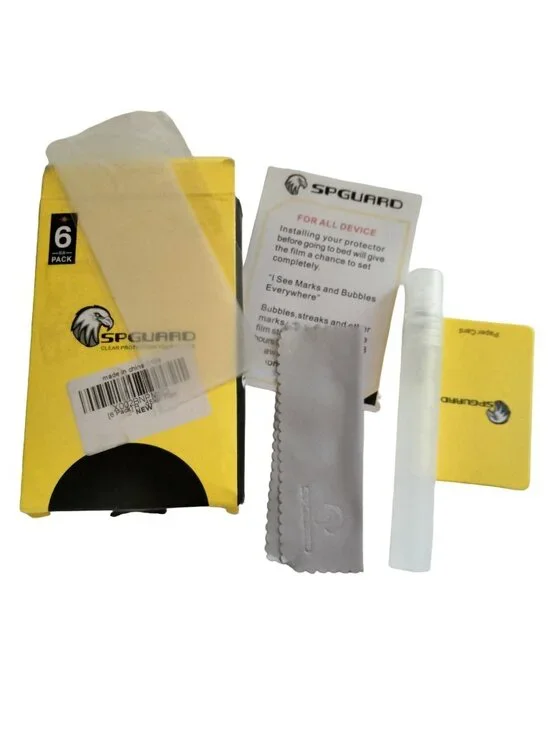 Spguard 6 Clear Protective Film for Smart Watch Fitness Tracker Transparent