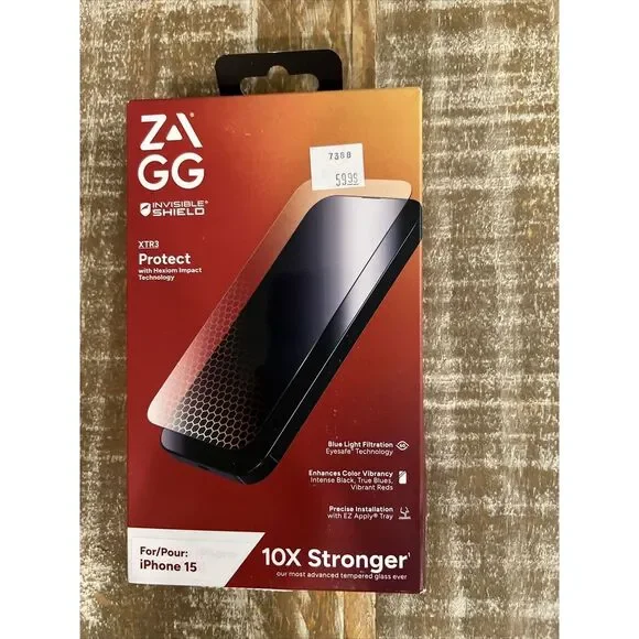 ZAGG‎ Invisible Shield XTR3 Screen Protector for Apple iPhone 15