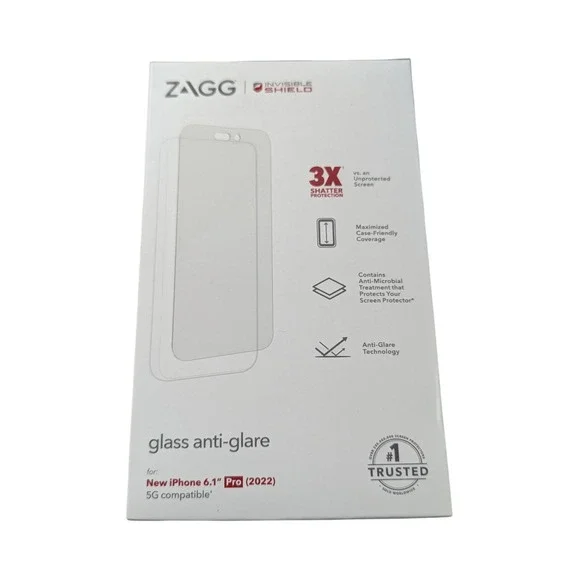 X9-N Zagg Invisible Shield Glass Anti-Glare Screen Protector for iPhone 14 Pro‎