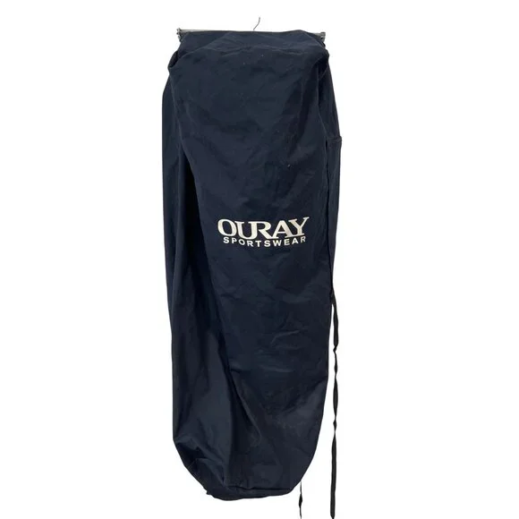 Ouray Sportswear Garment Bag Zip Up Drawcord Navy Blue Travel Clothing Storage