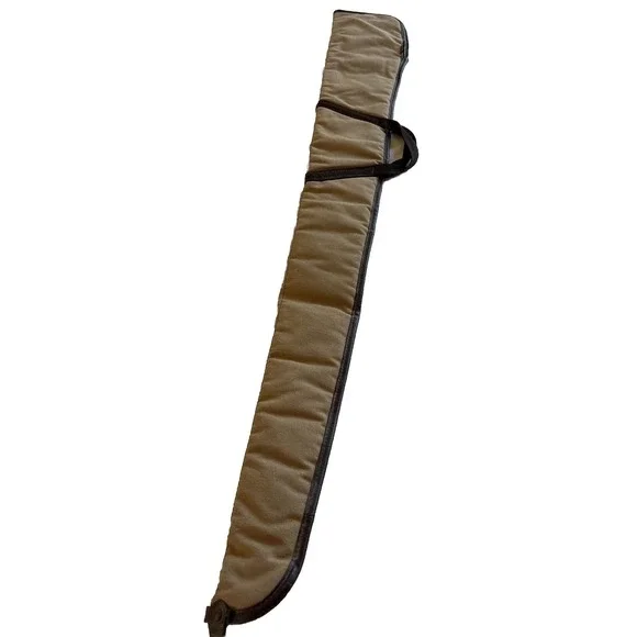Vintage Kolpin Soft Gun Bag - Canvas Tan Brown - Cotton Liner 52 Inch
