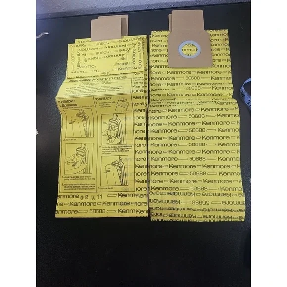 7 Sears Kenmore Vacuum Cleaner Upright Bags 50688 Filtration Sealed Bag