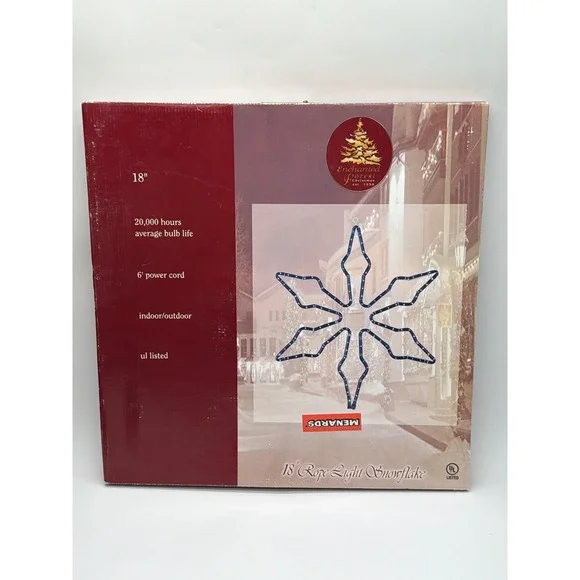 Enchanted Forest Christmas 18 Inch Rope Light Snowflake Indoor Outdoor 9473 2003