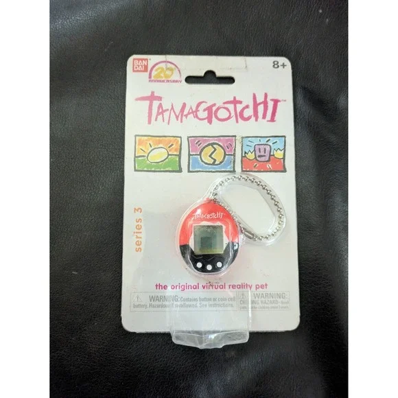 Bandai Tamagotchi 20th Anniversary Series 3 Mini Red Black Virtual Pet 41824