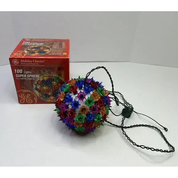 GE Holiday Classics Multi-Color Super Sphere 100 Christmas Lights 6
