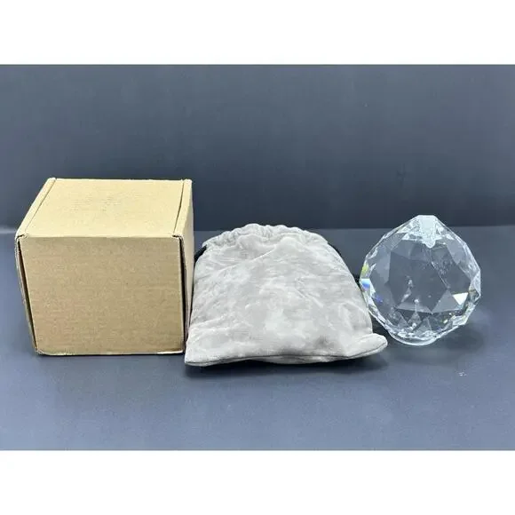 Crystal Prism Ball Chandelier Hanging Pendant Light Window Sun Catcher Christmas