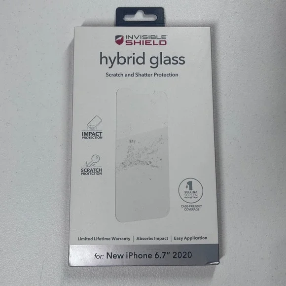 ZAGG InvisibleShield Hybrid Glass Screen Protector for iPhone 12 Pro Max 6.7‎