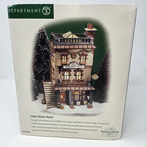 Department 56 Dickens Village Leeds Oyster House Lighted Building 58446 1999