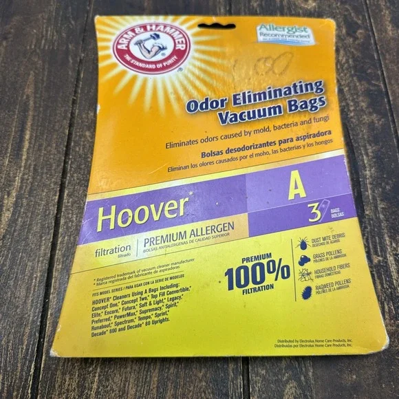 Arm &‎ Hammer Hoover Type A / Style 2 Premium Allergen Vacuum Bag (2 Pack)