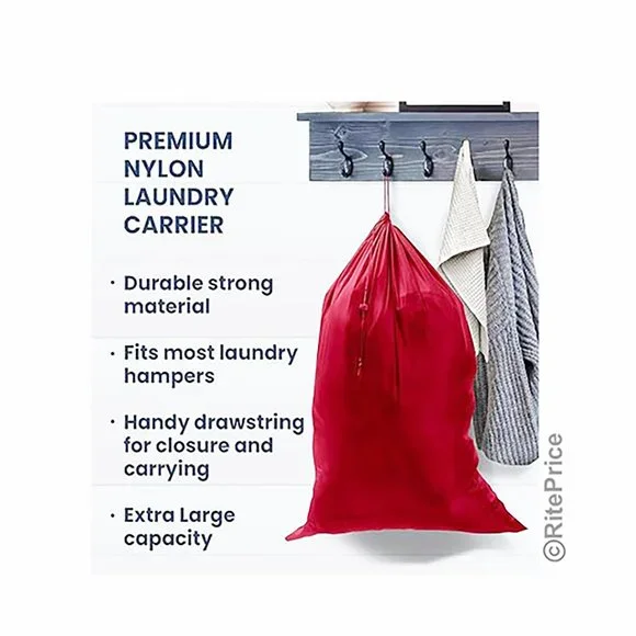 Large Laundry Bag Washable Heavy Duty Locking Drawstring Bag 29