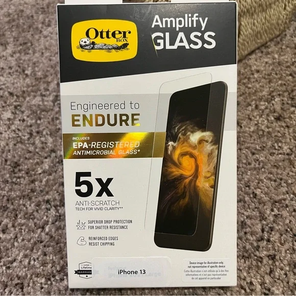 OtterBox Amplify Glass for iPhone 13 NWT