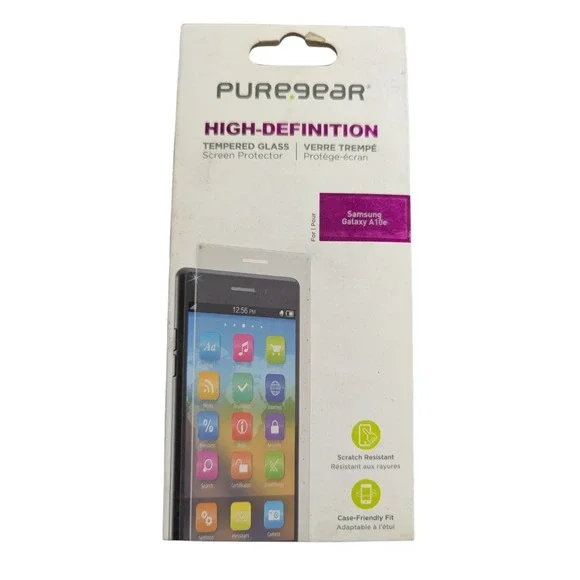L1. PureGear High-Definition Tempered Glass for‎ Samsung Galaxy A10e - Clear
