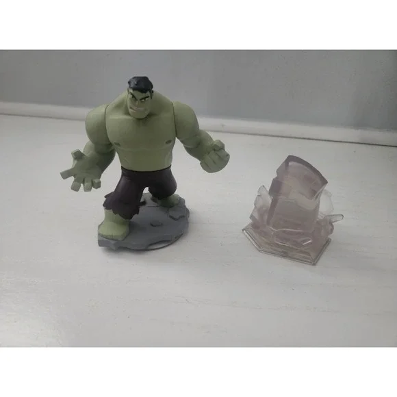 Disney Infinity 3.0 Marvel Battlegrounds: Hulk‎ Fist Crystal With Hulk Figure