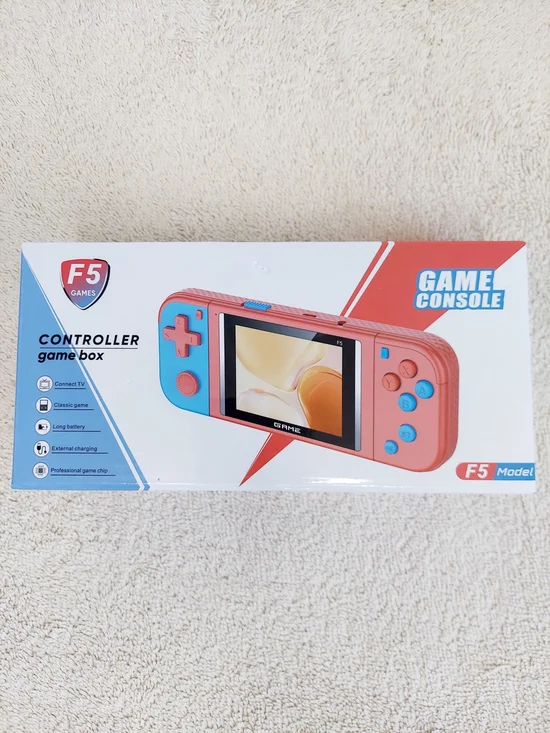 F5 Retro Handheld Portable Game Console NWT Travel Vacation Athleisure