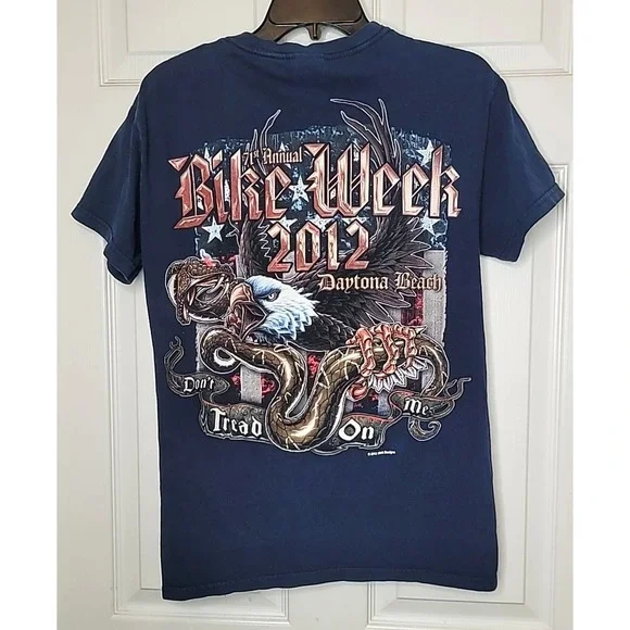 Bike Week 2012 Daytona Beach FL Motorcycle T-Shirt Men's Small Slick‎ Design