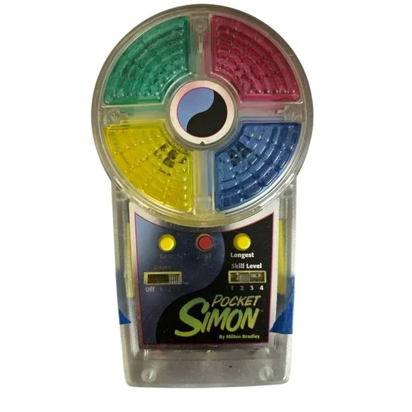 VINTAGE POCKET‎ SIMON ELECTRONIC HANDHELD TRAVEL GAME MILTON BRADLEY 1995