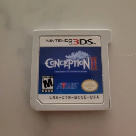 Conception II: Children of the Seven Stars (Nintendo 3DS, 2014) Cartridge Tested