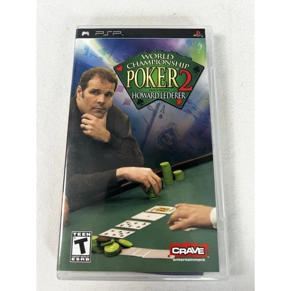 World Championship Poker 2 Featuring Howard Lederer PSP Game W/Manual & Case