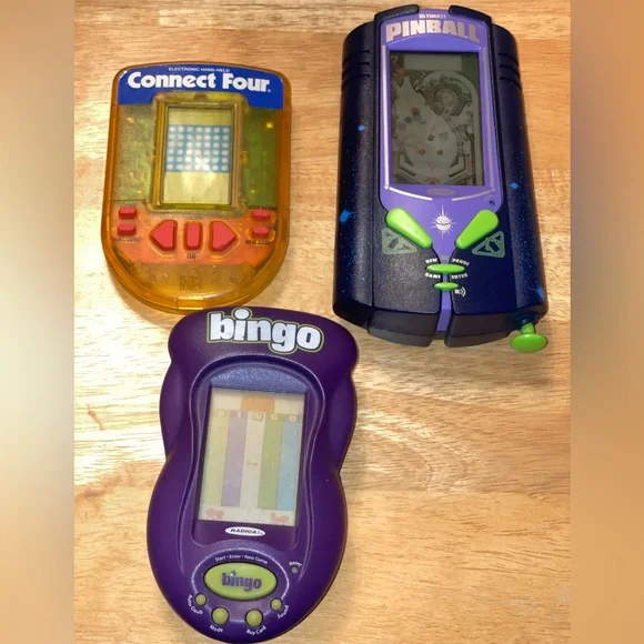 Vintage electronic handheld games