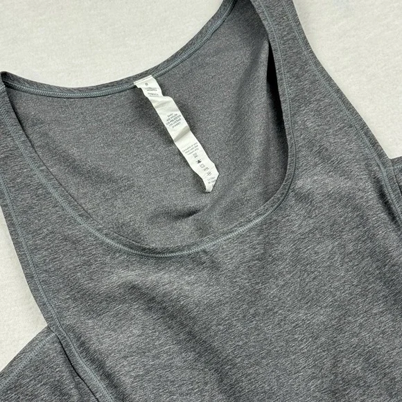 Lululemon Sweaty or Not Tank Top Heathered Slate Gray‎ Size 8