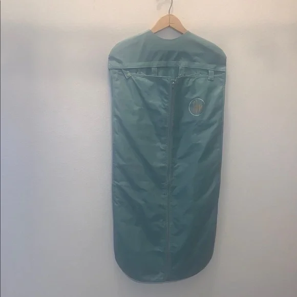 Green Garment Accessory Bag with Logo zip up 56 compartments