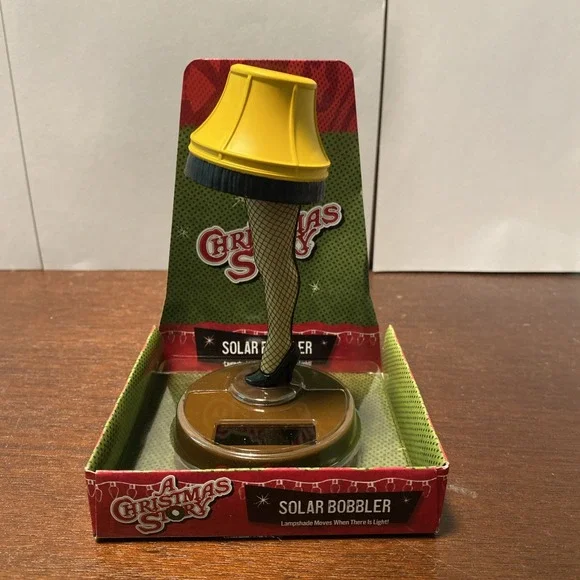 Solar Powered Bobble A Christmas Story Fragile Leg‎ Lamp Light Dancer 5