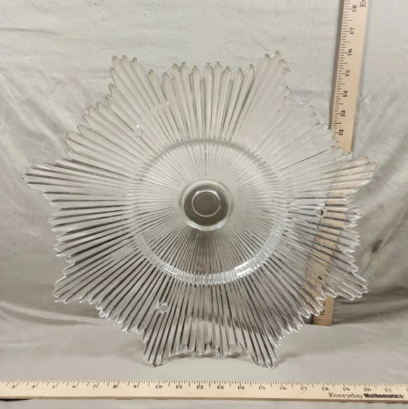 Antique Art Deco Ice Crystal Glass Static Ceiling Light Shade