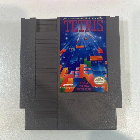 Tetris (Nintendo NES, 1989) Cartridge Only w/ Pink Protective Case – Tested