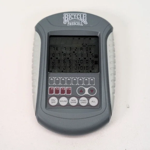 Bicycle FreeCell‎ Illuminated Touch Pad Electronic Hand Held Video Game TESTED