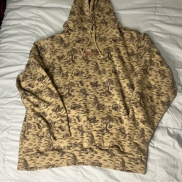 Teddy Fresh Beige Graphic Hoodie