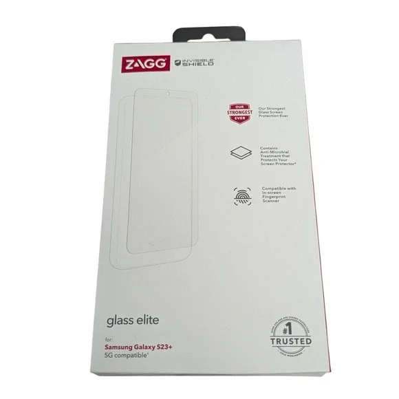 U7-N ZAGG Invisible Shied‎ Glass Elite Screen Protector for Samsung Galaxy S23+