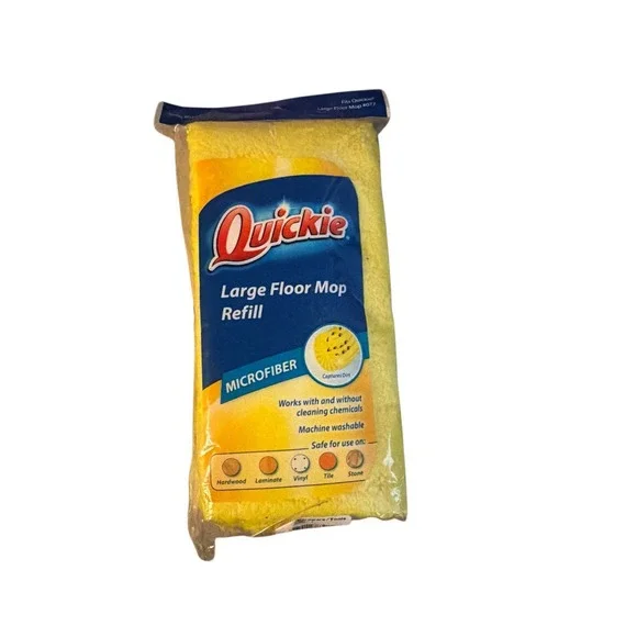 QUICKIE Large Floor‎ Mop Refill #0774 NEW OPEN PACKAGE