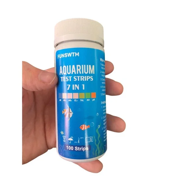 FUNSWTM Aquarium Test Strips 7 in 1 Water Quality Test Kit 100 Strips