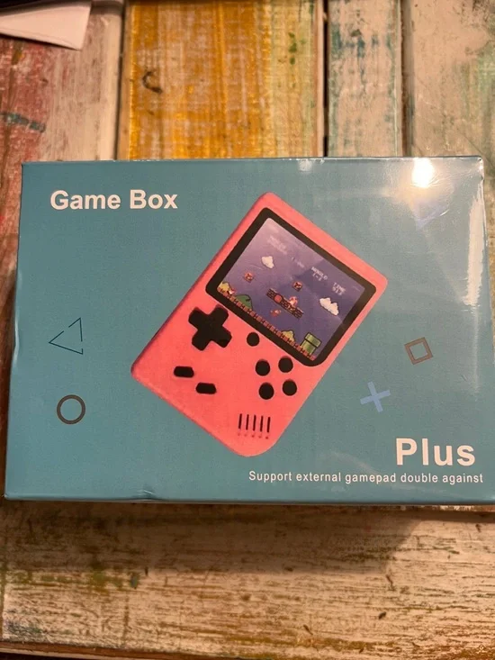 Game Box Plus Handheld Console/Retro Gaming System w/Preloaded Games- Color Gray