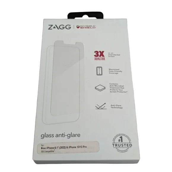 V8-N ZAGG Invisible Shield Anti-Glare Glass for iPhone 13 / 13‎ Pro / 14 6.1