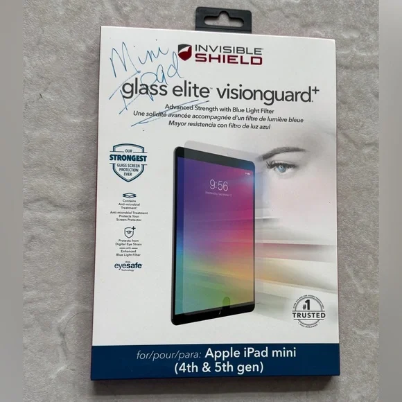 *NWT* Apple IPad Mini “Glass Elite Visionguard” (4th & 5th Gen) Screen Protector
