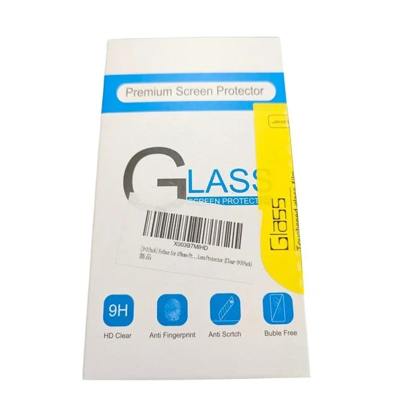 Mm7N Glass Screen Protectors,‎ iPhone 14 Pro Max (3+3) 3 Screen & 3 Camera Lens