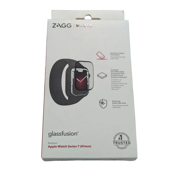 V3-N ZAGG GlassFusion‎ Screen Protector 4 Apple Watch Series 7 (41mm) Clear