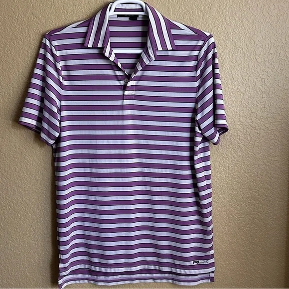 Ralph Lauren RLX Striped Short Sleeve Golf Polo