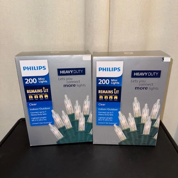 Christmas Philips Heavy Duty 200 Mini Lights