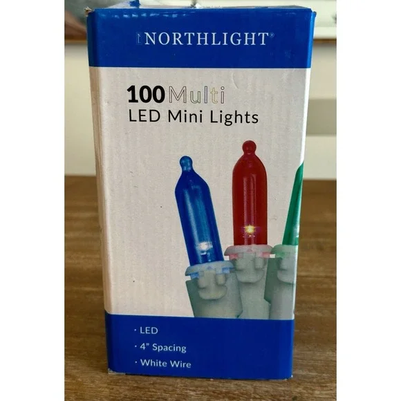 Northlight 100 Multi Colored LED Mini Christmas Lights – 4