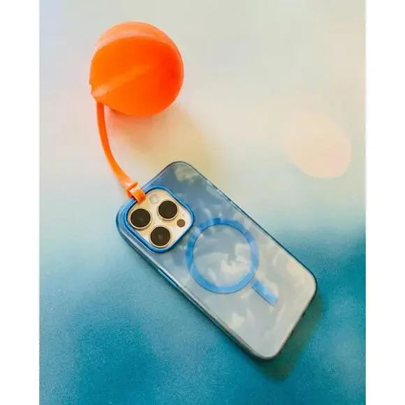 Orange Floating Buoy Strap for Phone Keys Boating Beach Water Sports Accessory