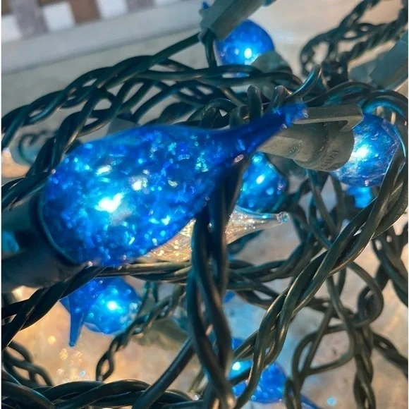 FOUR STRINGS~VINTAGE?~15’ LONG~CHRISTMAS LIGHTS~INDOOR/OUTDOOR~ALL WORK~G2C