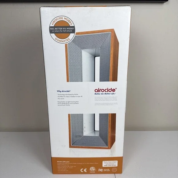 Airocide Filterless Air Purifier APS-300 NASA ARB Certified