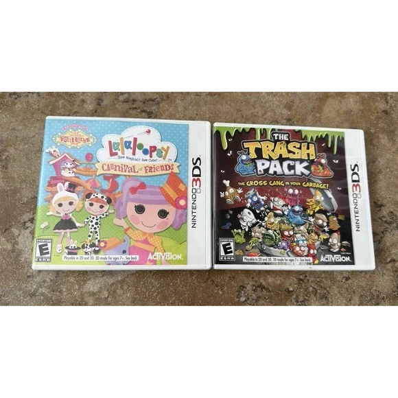 Lalaloopsy: Carnival of Friends Nintendo 3DS Complete, Trash Pack 3DS 2 Lots