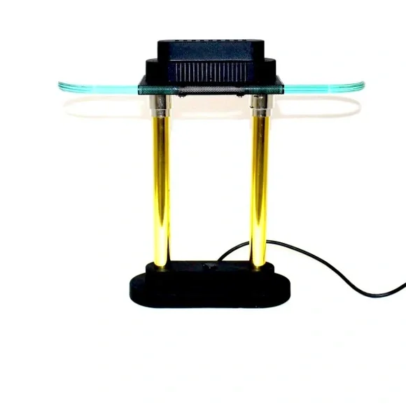 1980s Robert Sonneman style Table Lamp halogen bulb with dimmer switch