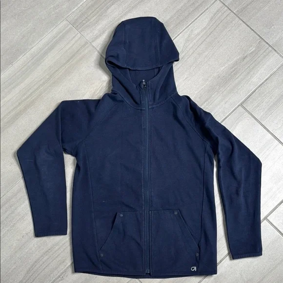 Gap Kids Vintage Soft Logo Zip Hoodie Navy Blue Hooded Zip-Up Jacket
